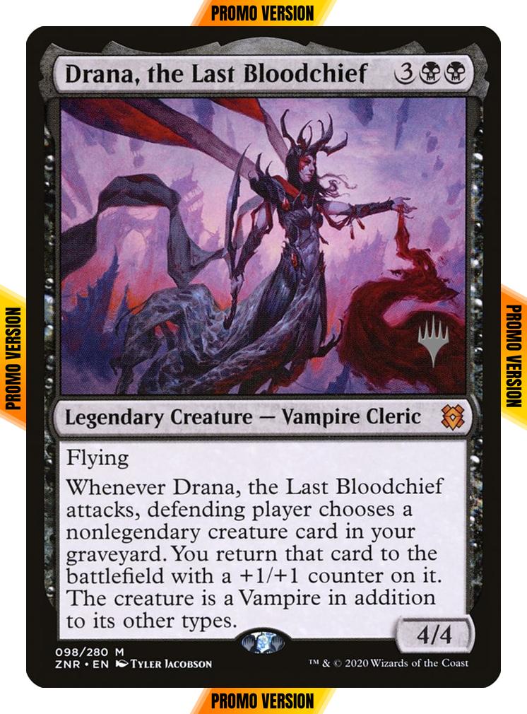 Drana, the Last Bloodchief [Promo Pack] [98p] [Zendikar Rising Promos] [Non-Foil]