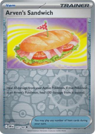 Arven's Sandwich - 161/182 - Uncommon [sv10-161] [Reverse Holo]