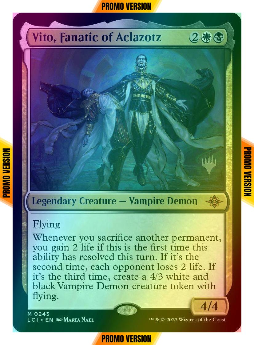 Vito, Fanatic of Aclazotz [243p] [Promo Pack] [The Lost Caverns of Ixalan: Promos] [Foil]
