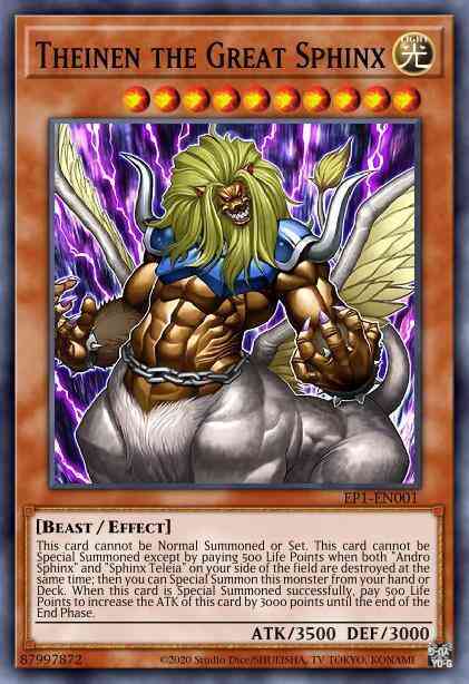 Theinen the Great Sphinx - EP1-EN001 - Ultra Rare - Unlimited