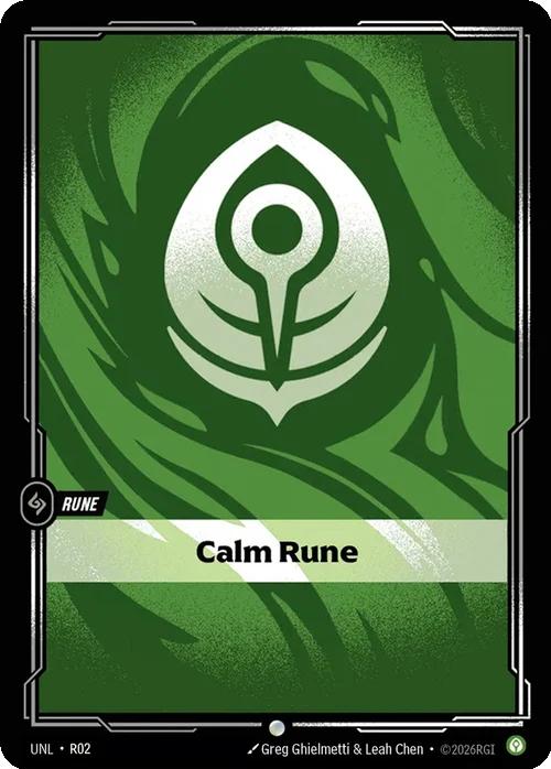 Calm Rune - R02 [Unleashed] [Non-Foil]
