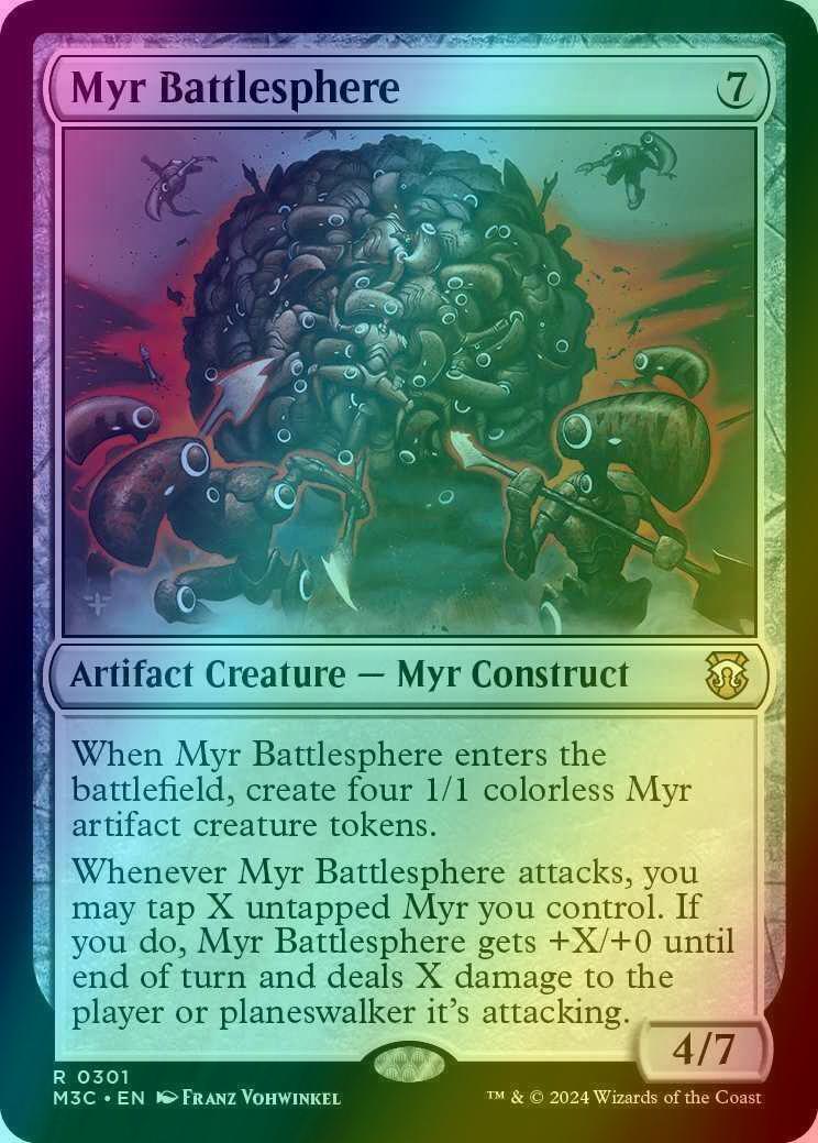 Myr Battlesphere [301] [Modern Horizons 3: Commander] [Ripple Foil]