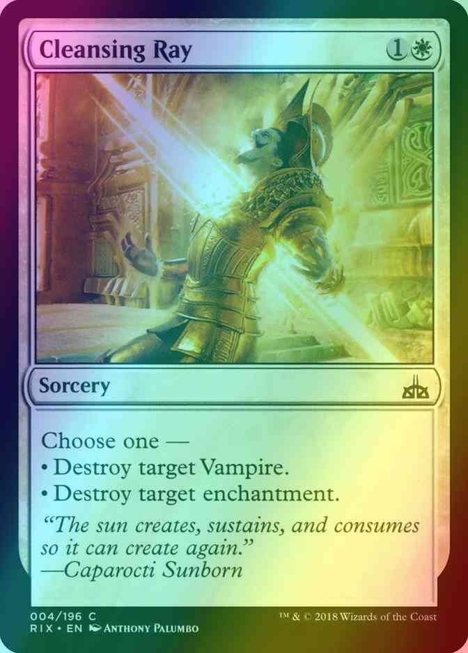 Cleansing Ray [4] [Rivals of Ixalan] [Foil]