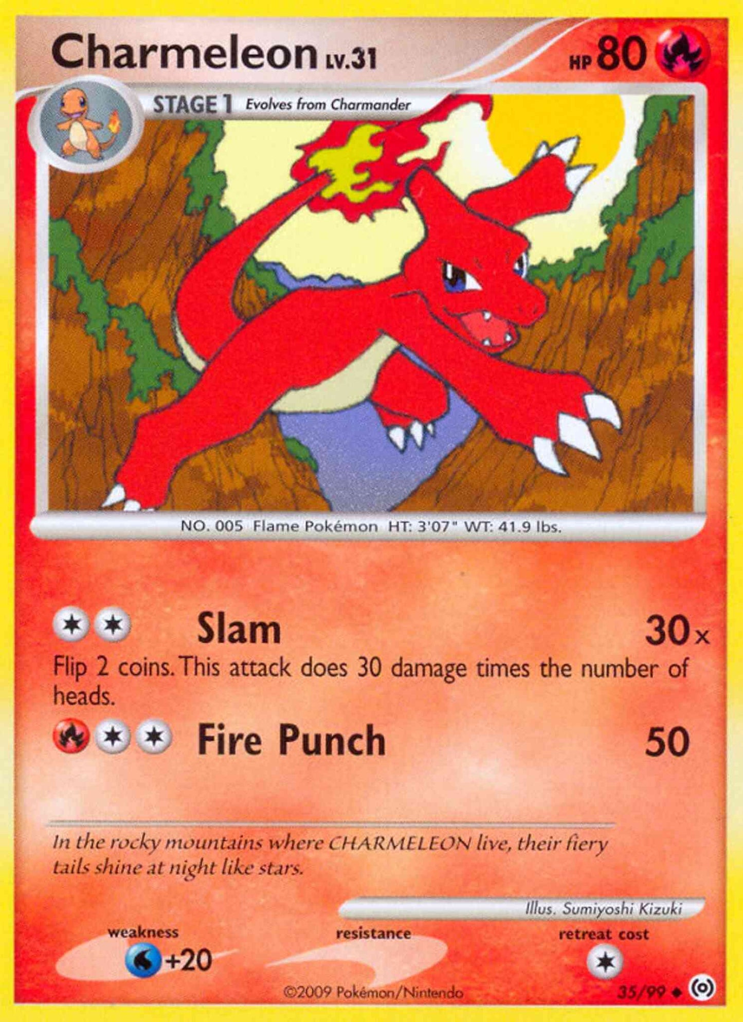 Charmeleon - 35/99 - Uncommon [pl4-35] [Reverse Holo]