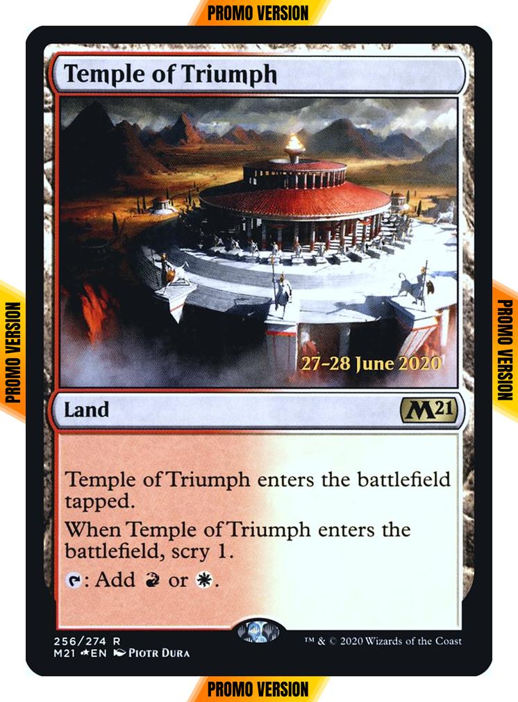 Temple of Triumph [Prerelease] [256s] [Core Set 2021 Promos] [Foil]