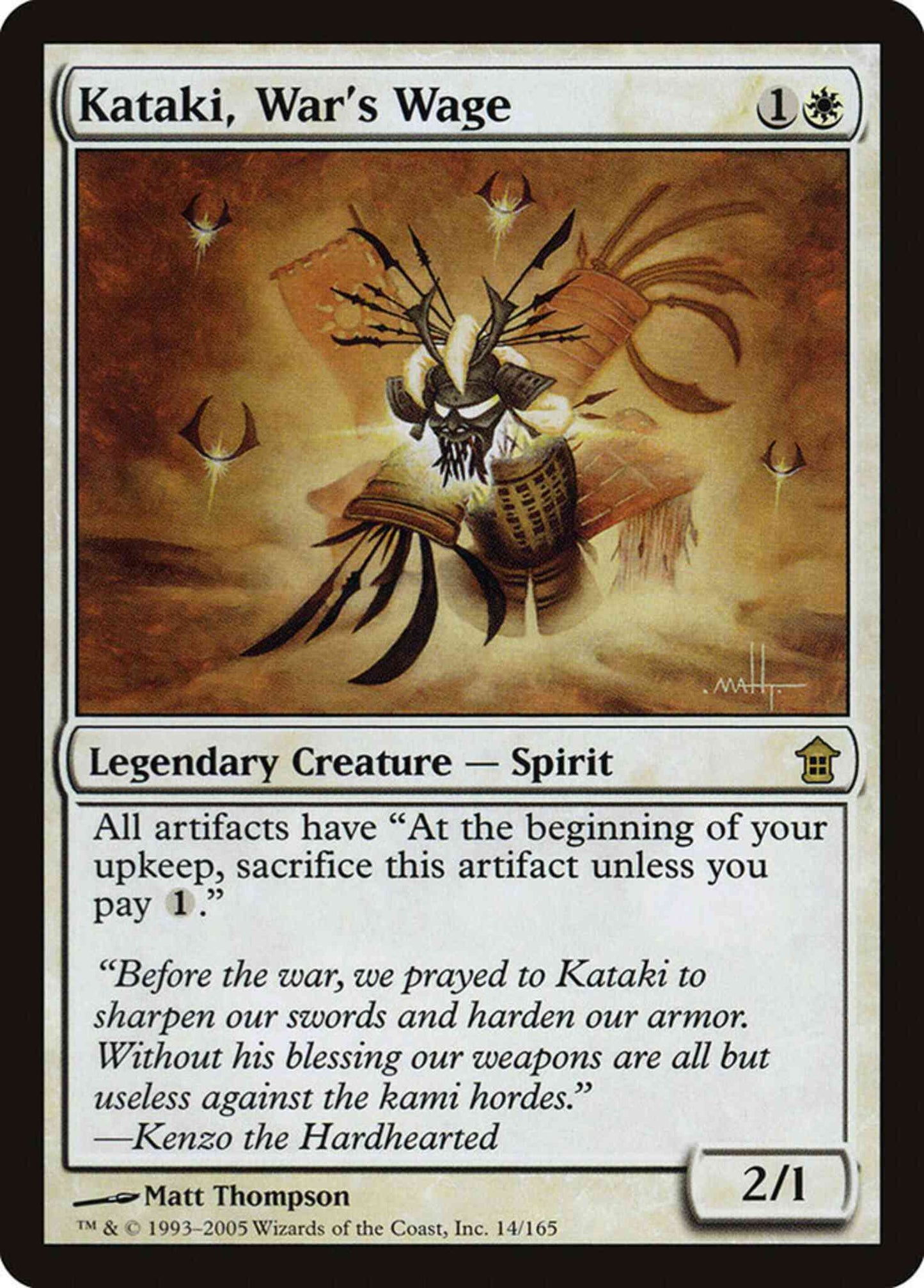 Kataki, War's Wage [14] [Saviors of Kamigawa] [Non-Foil]