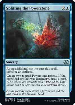 Splitting the Powerstone [63] [The Brothers' War] [Non-Foil]