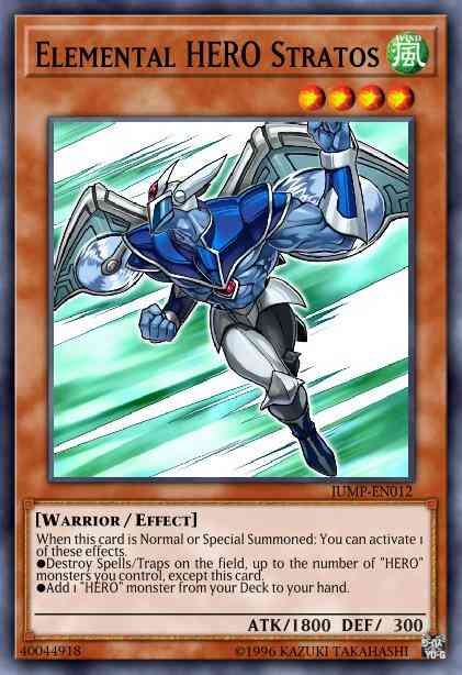 Elemental HERO Stratos - JMPS-EN008 - Ultra Rare - Limited