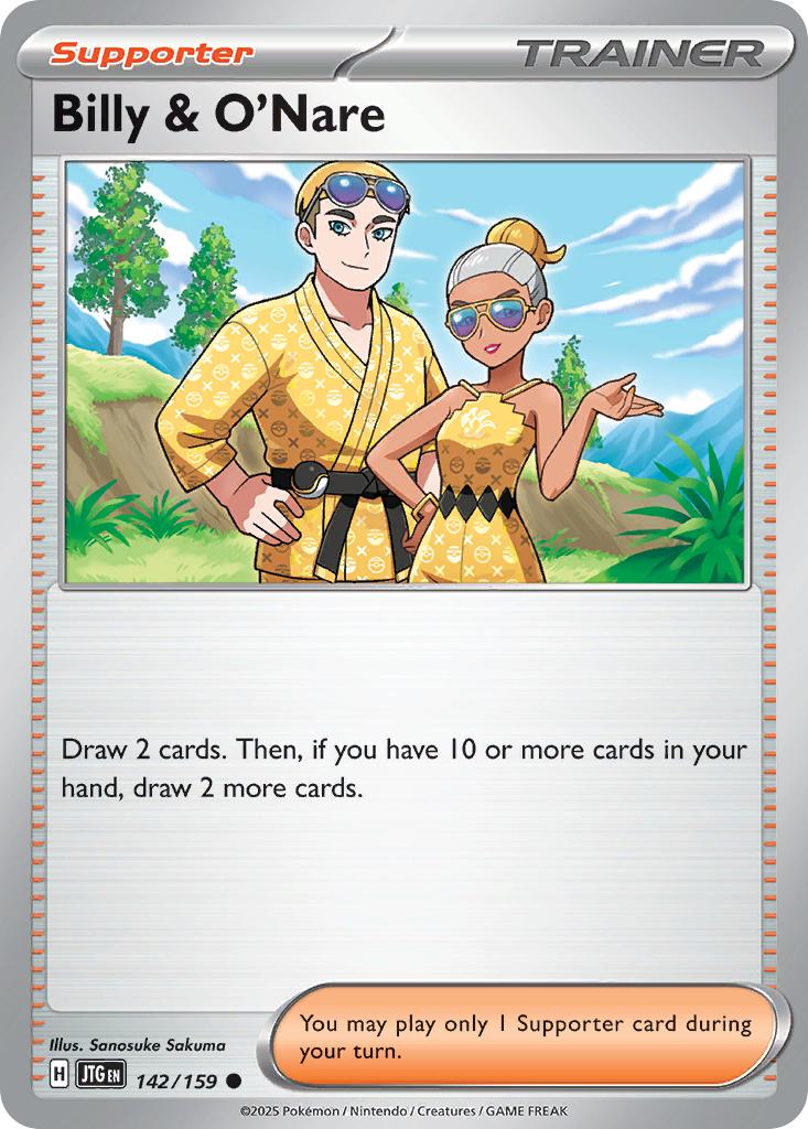 Billy & O'Nare - 142/159 - Common [sv09-142] [Non-Holo]