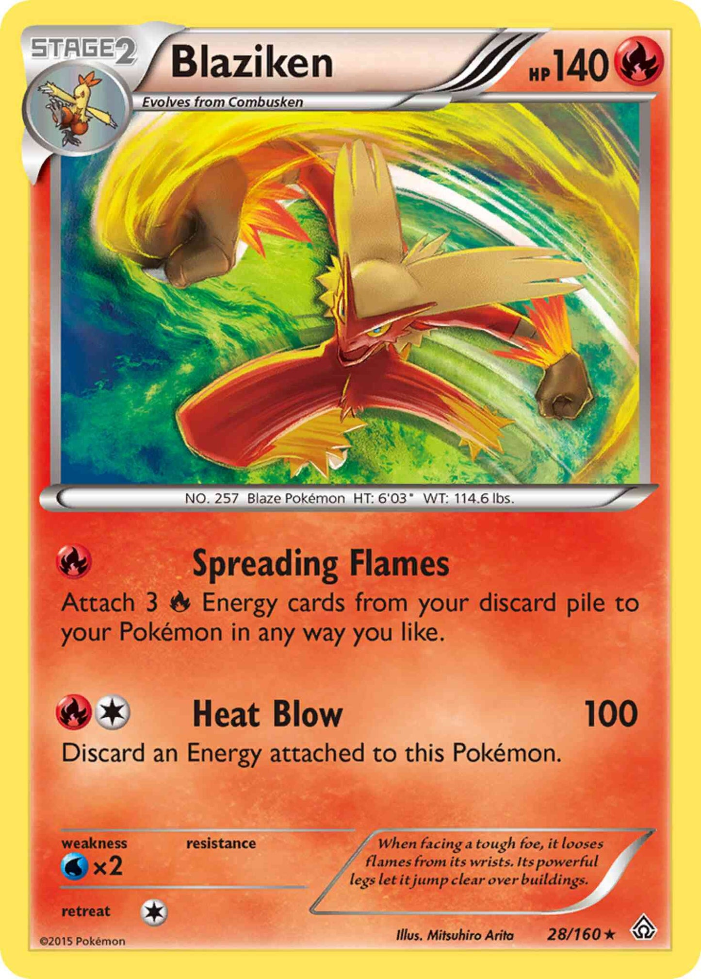 Blaziken - 28/160 - Rare Holo [xy5-28] [Holo]