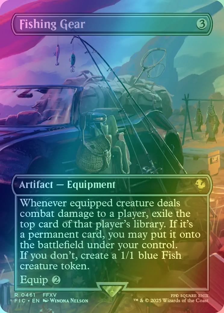 Fishing Gear [461] [Borderless] [Scene] [FINAL FANTASY: Commander] [Foil]