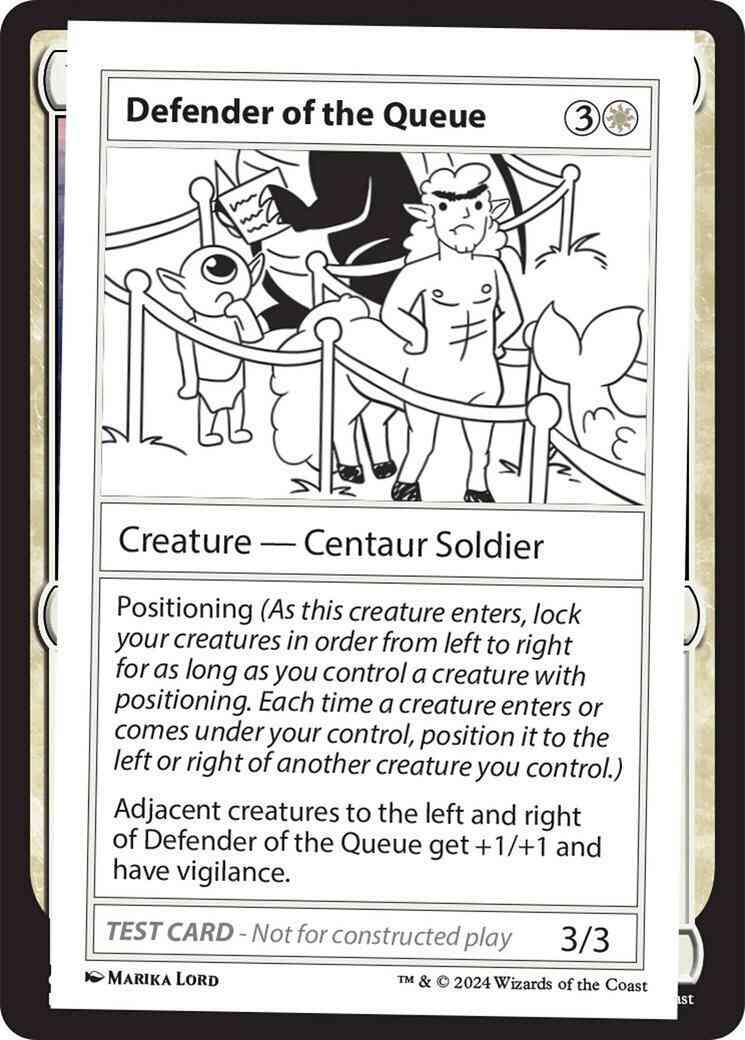 Defender of the Queue [276] [Playtest Card] [Mystery Booster 2] [Non-Foil]