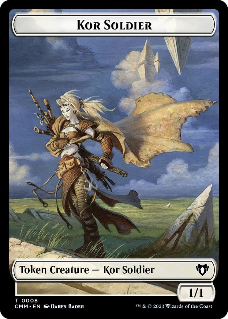 Eldrazi Token (01) // Kor Soldier Token (08) [Commander Masters: Tokens] [Non-Foil]