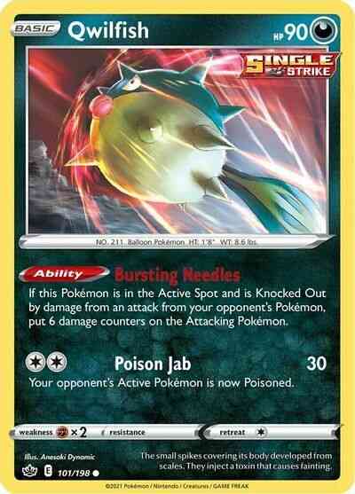 Qwilfish - 101/198 - Common [swsh6-101] [Non-Holo]