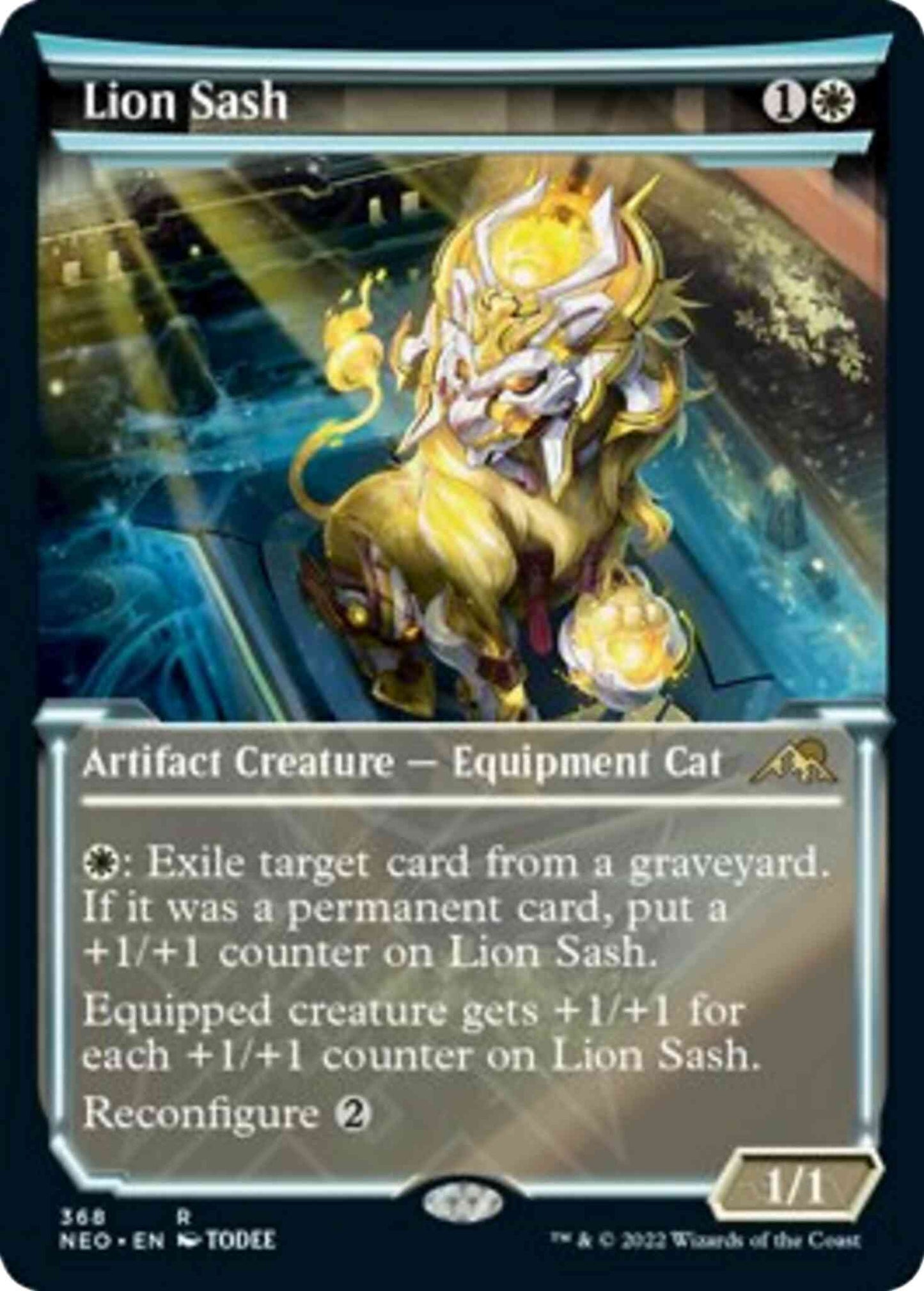Lion Sash [368] [Soft Glow Showcase] [Kamigawa: Neon Dynasty] [Non-Foil]