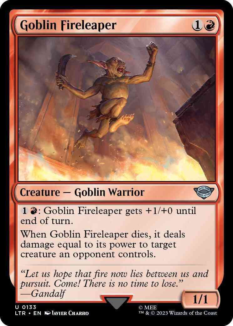 Goblin Fireleaper [133] [The Lord of the Rings: Tales of Middle-earth] [Non-Foil]