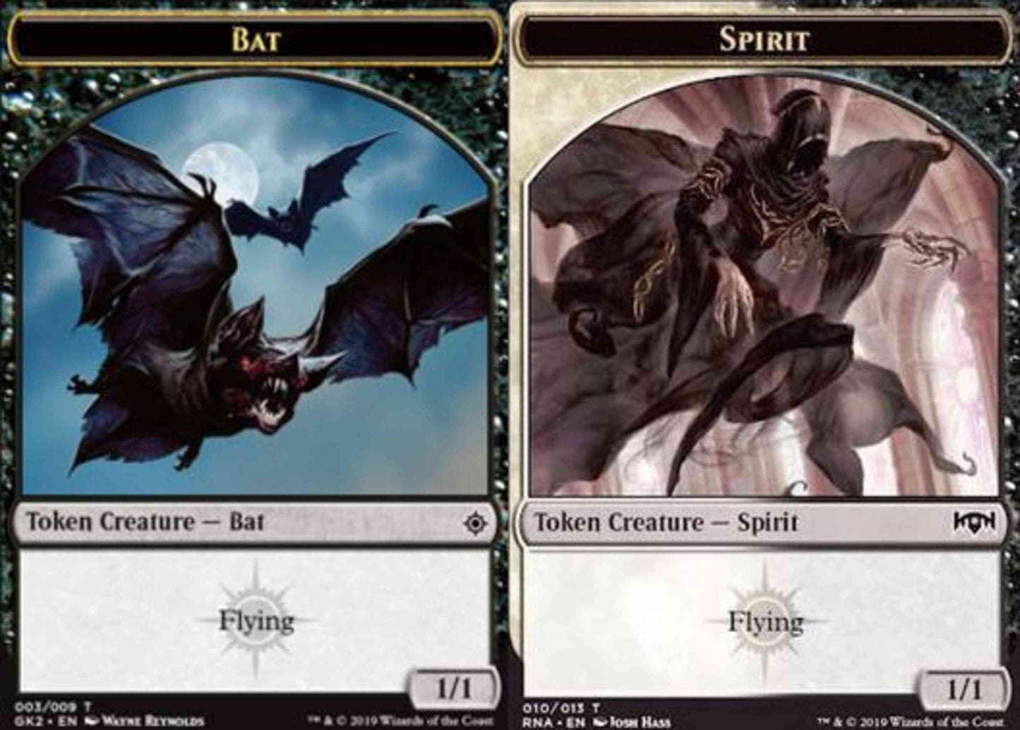 Bat Token (03) // Spirit Token (10) [RNA Guild Kit Tokens] [Non-Foil]