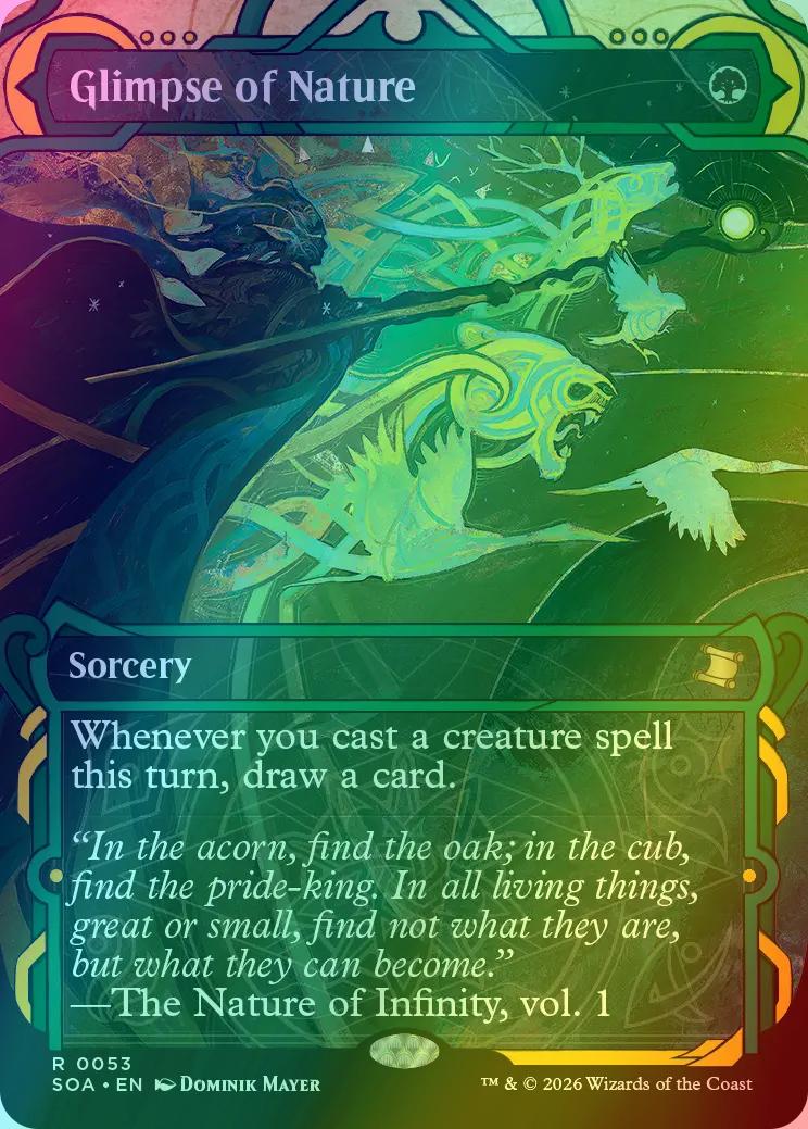 Glimpse of Nature [53] [Showcase] [Secrets of Strixhaven: Mystical Archive] [Foil]
