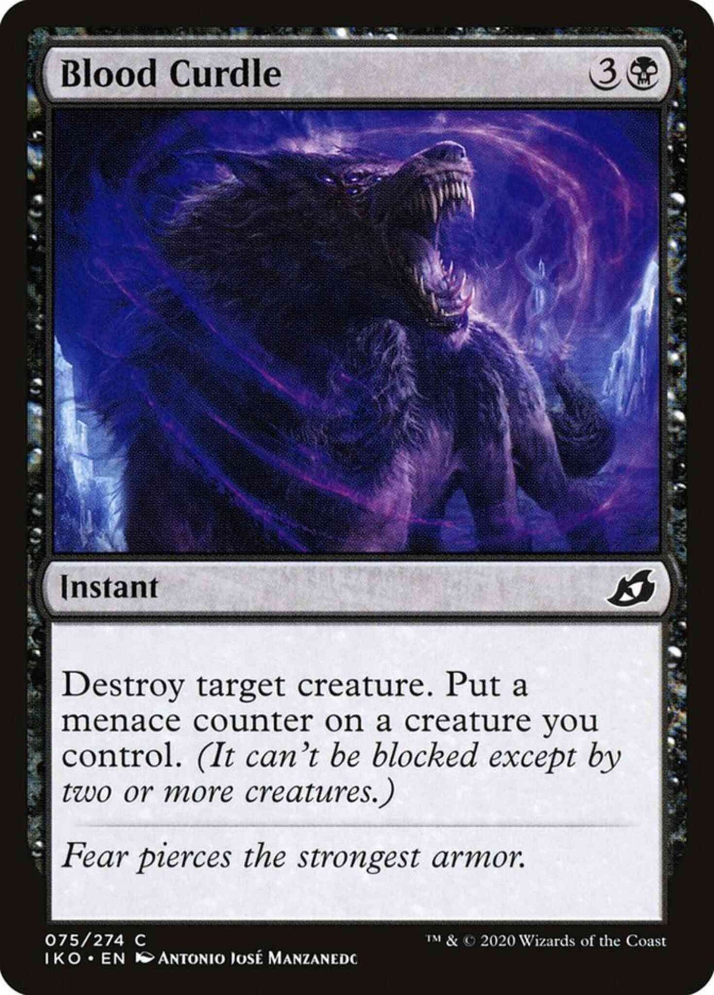 Blood Curdle [75] [Ikoria: Lair of Behemoths] [Non-Foil]