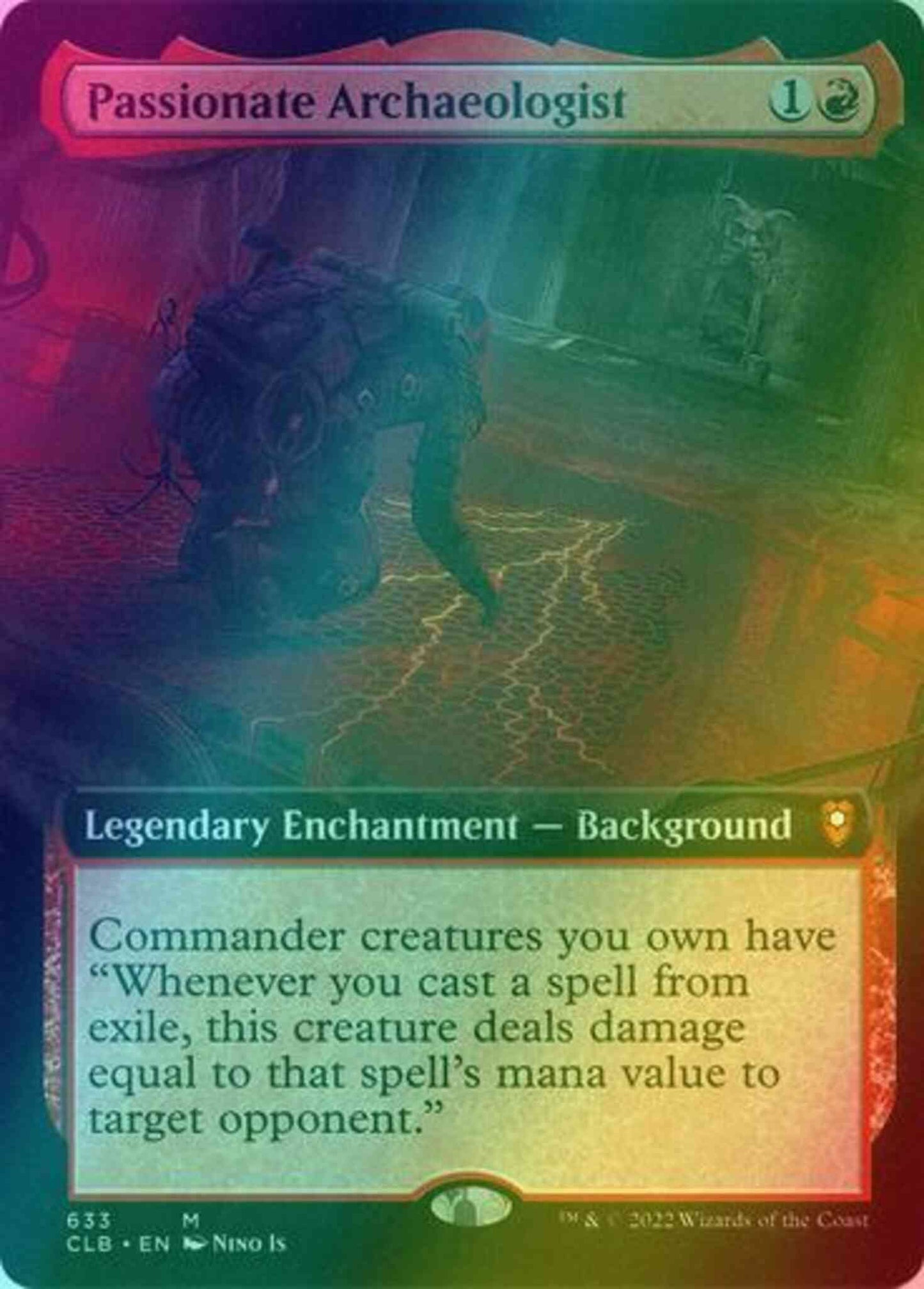 Passionate Archaeologist [633] [Extended Art] [Commander Legends: Battle for Baldur's Gate] [Foil]