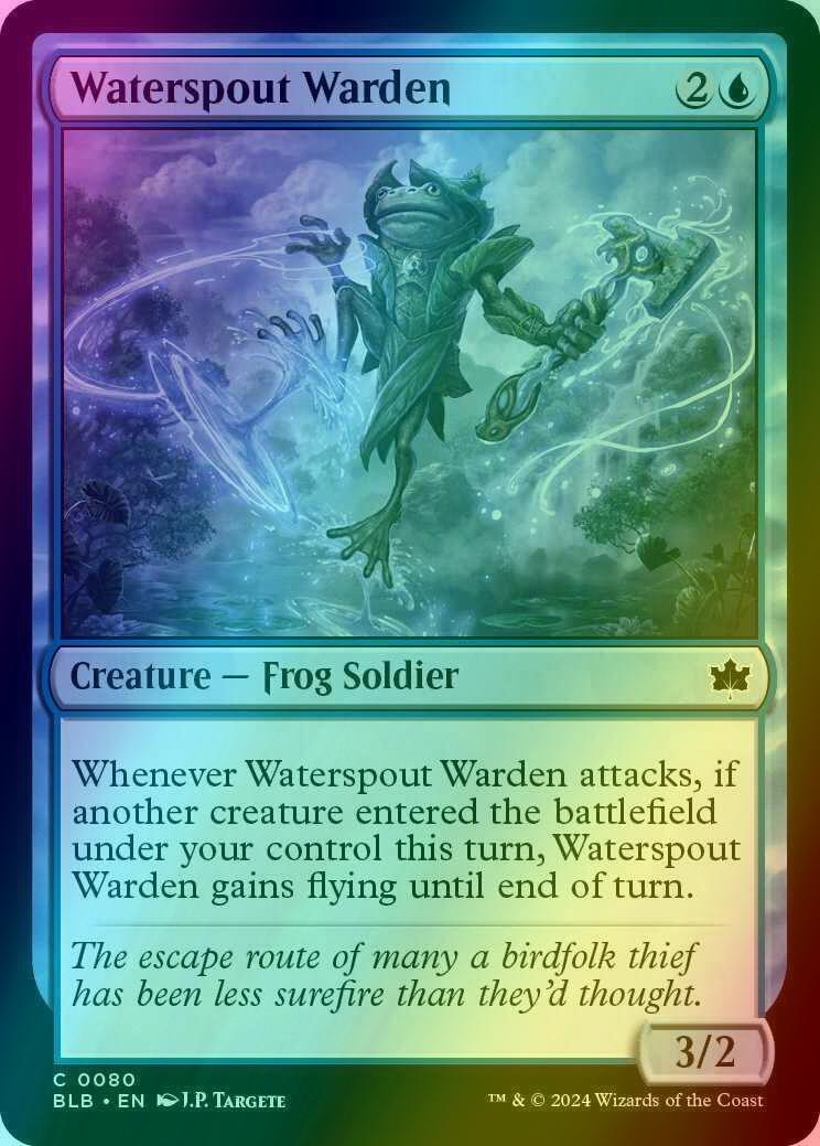 Waterspout Warden [80] [Bloomburrow] [Foil]