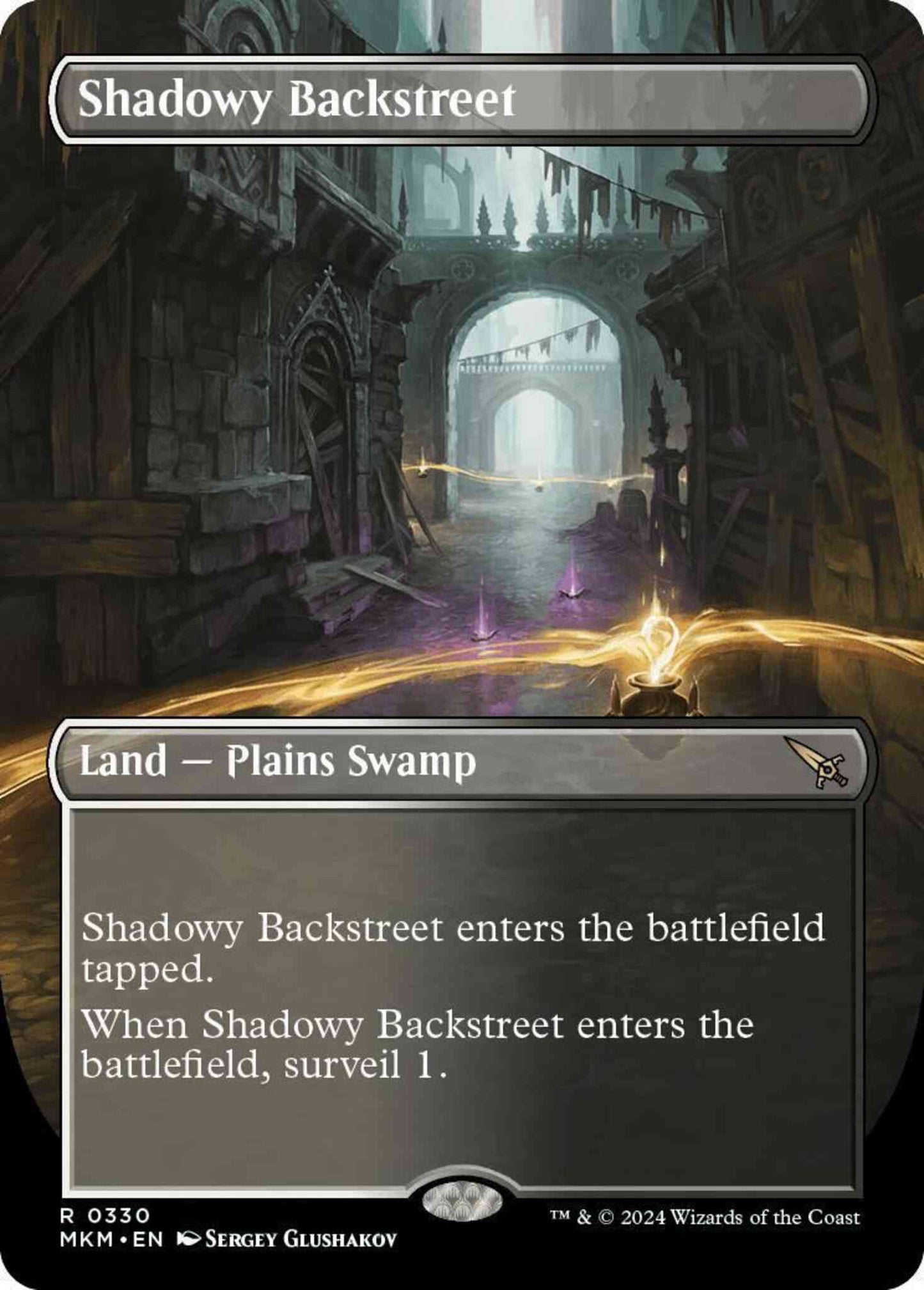 Shadowy Backstreet [330] [Borderless] [Murders at Karlov Manor] [Non-Foil]