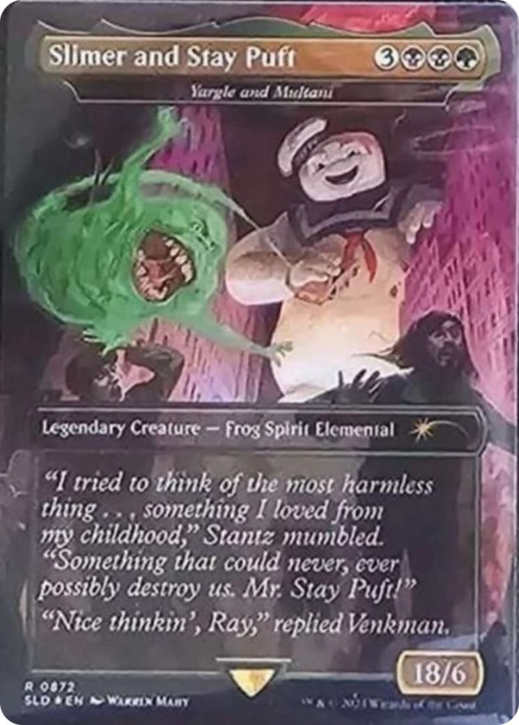 Slimer and Stay Puft - Yargle and Multani [0872] [Borderless] [Ghostbusters: Slimer] [Secret Lair Drop] [Non-Foil]