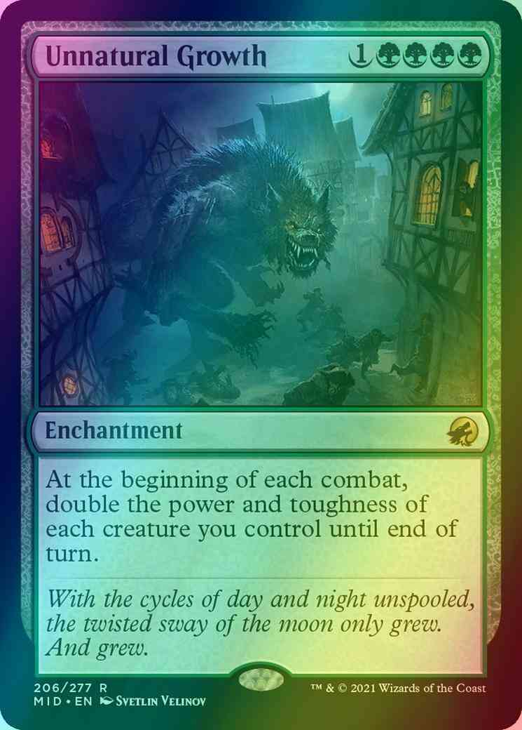 Unnatural Growth [206] [Innistrad: Midnight Hunt] [Foil]