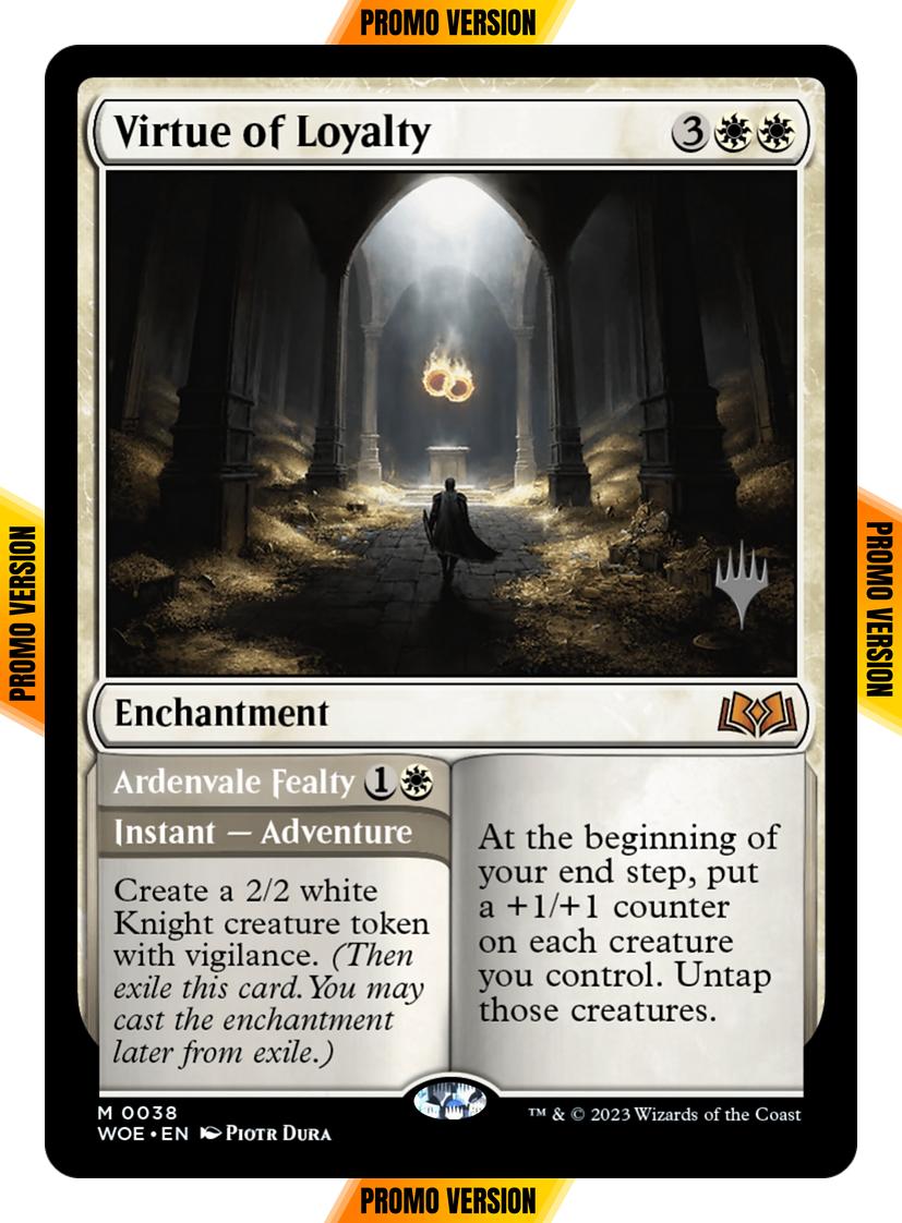 Virtue of Loyalty // Ardenvale Fealty [38p] [Promo Pack] [Wilds of Eldraine: Promos] [Non-Foil]