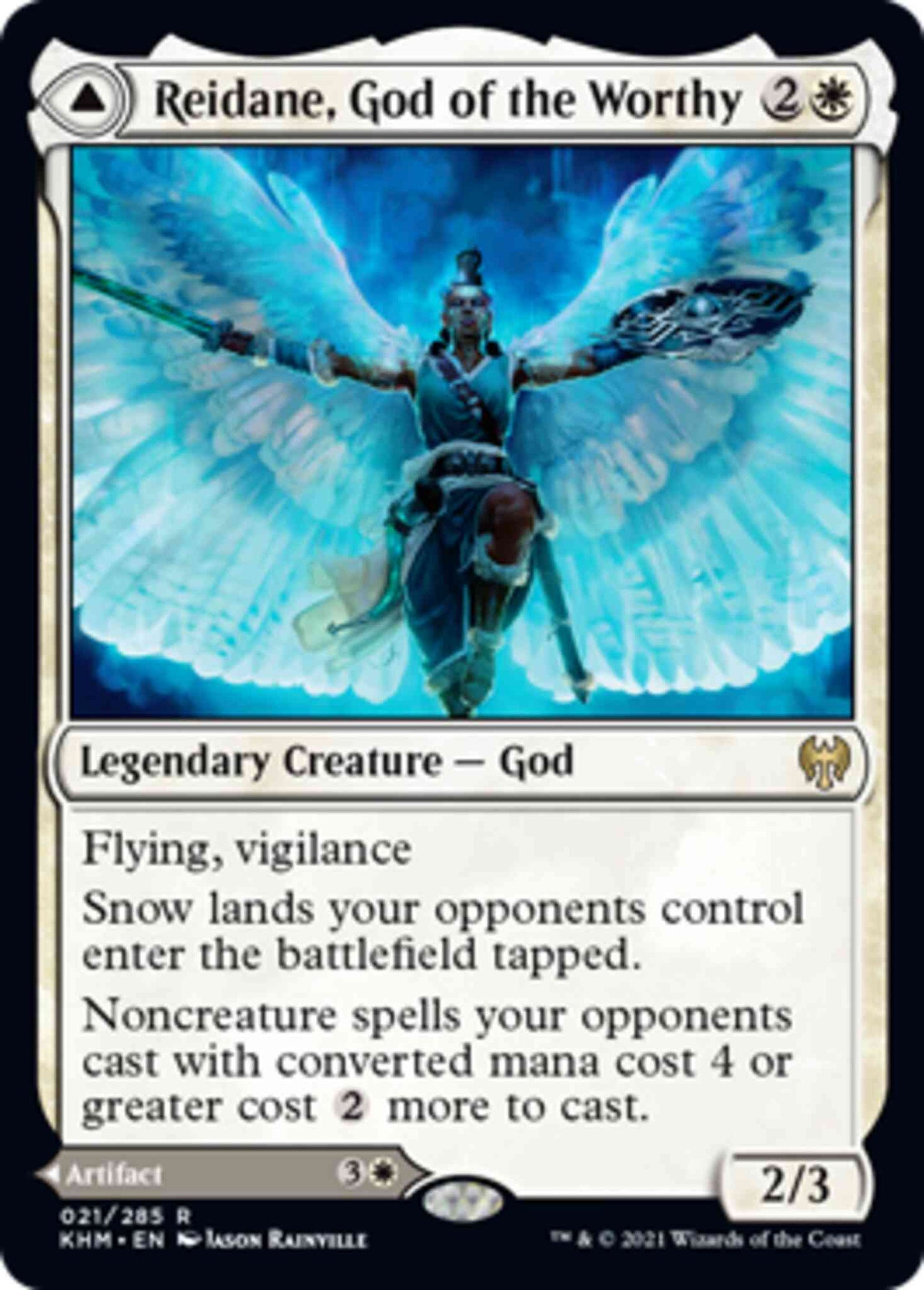Reidane, God of the Worthy // Valkmira, Protector's Shield [21] [Kaldheim] [Non-Foil]