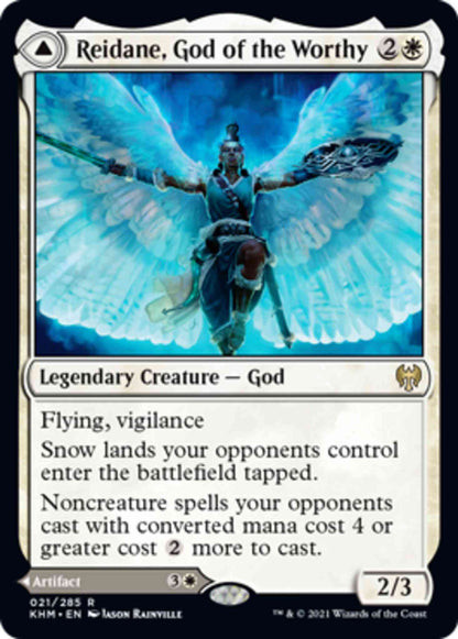 Reidane, God of the Worthy // Valkmira, Protector's Shield [21] [Kaldheim] [Non-Foil]