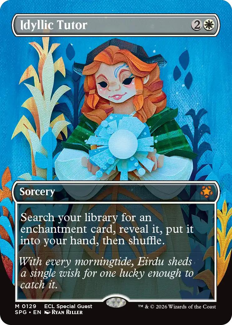 Idyllic Tutor [129] [Borderless] [Special Guests] [Non-Foil]