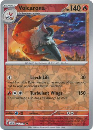 Volcarona - 025/191 - Common [sv08-025] [Reverse Holo]