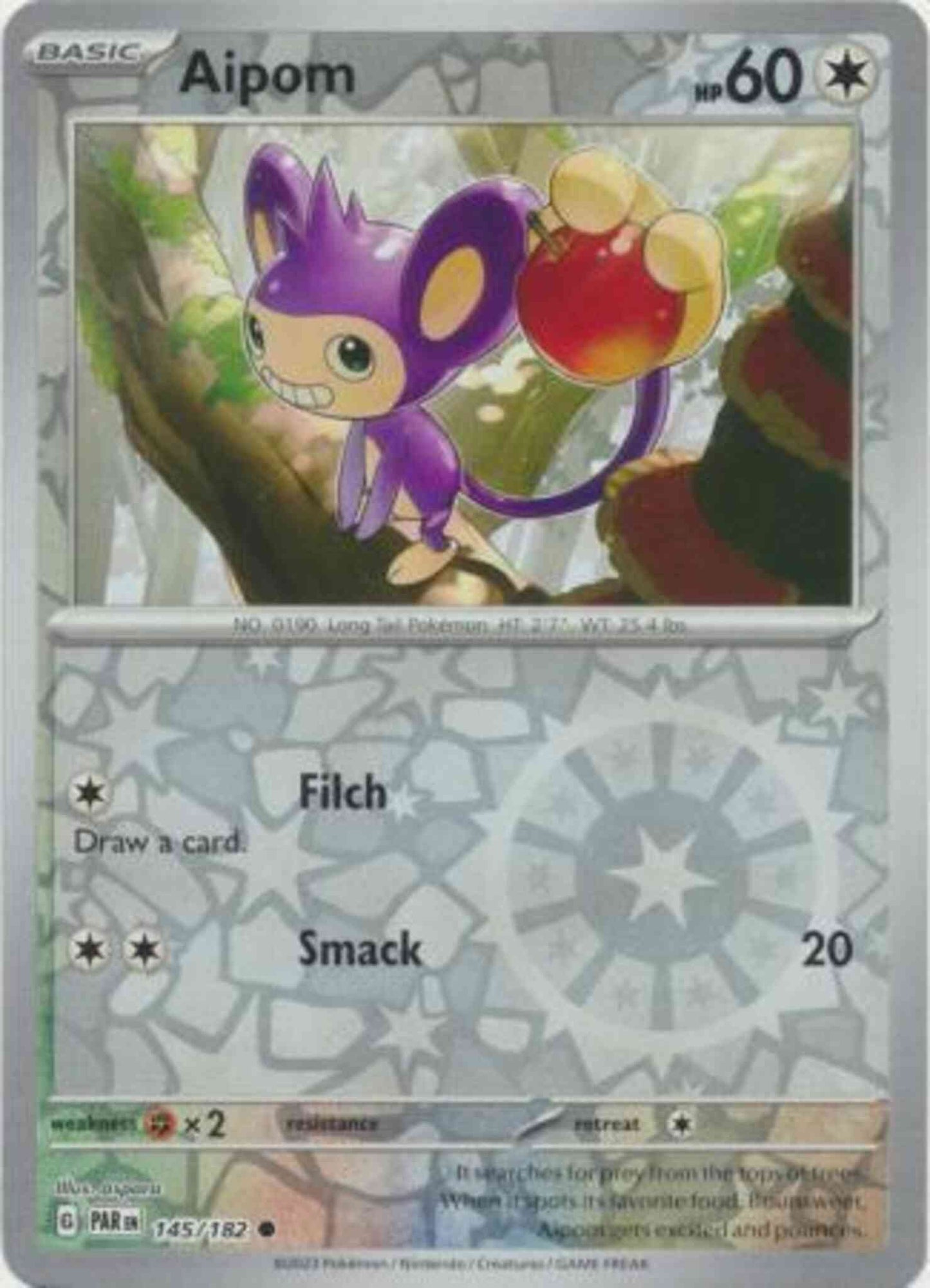 Aipom - 145/182 - Common [sv04-145] [Reverse Holo]
