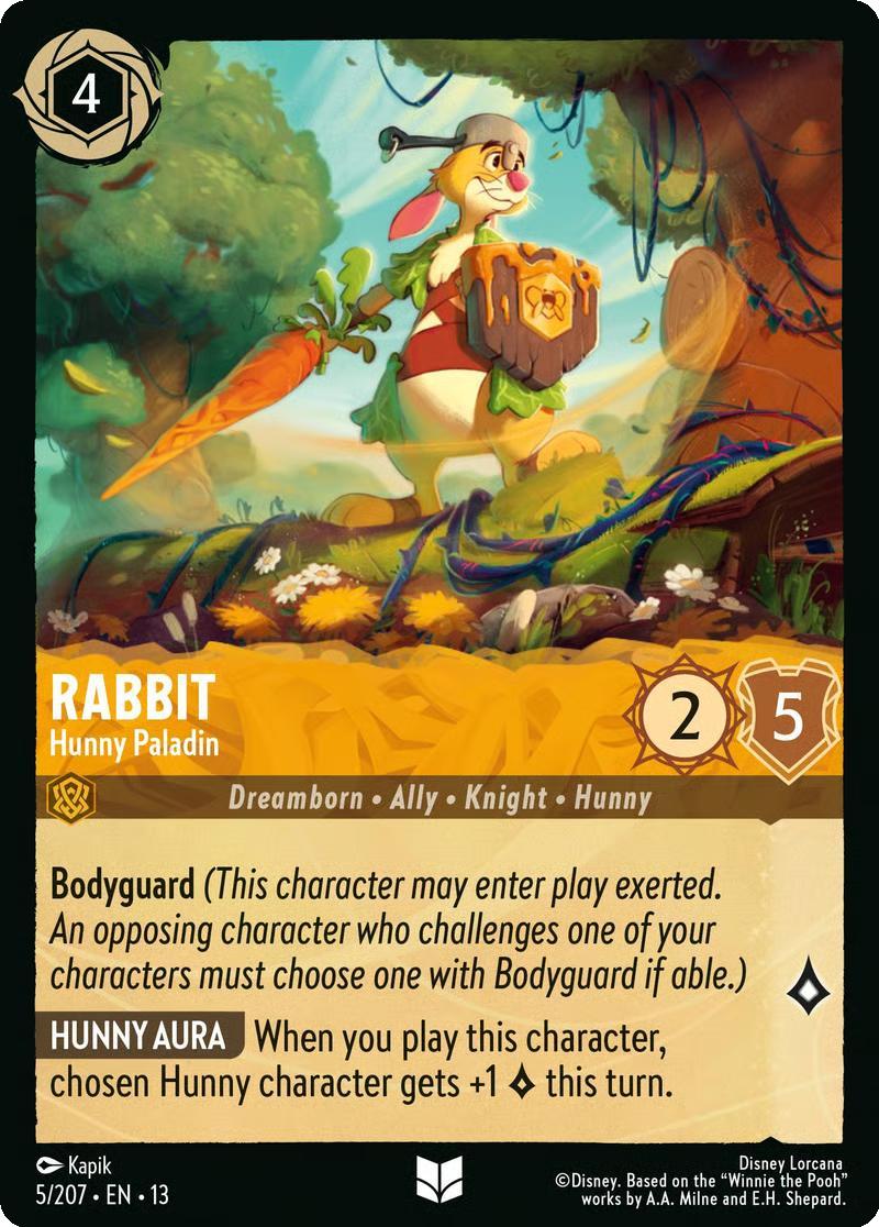 Rabbit - Hunny Paladin - 5/204 [Attack of the Vine!] [Non-Foil]