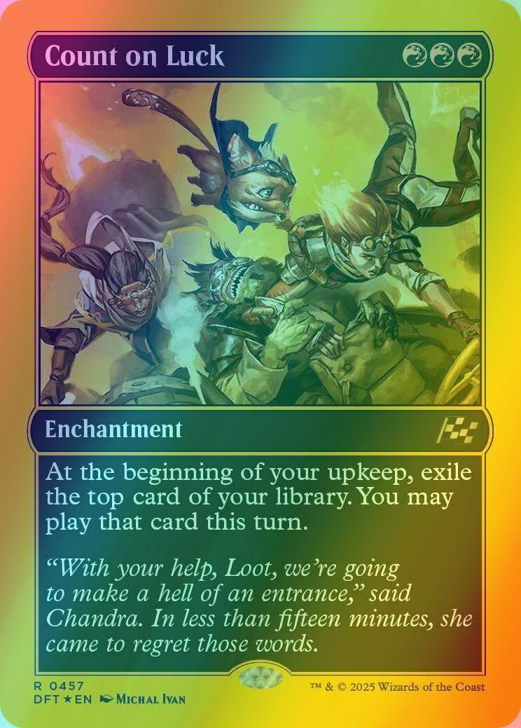 Count on Luck [457] [Aetherdrift] [First-place Foil]