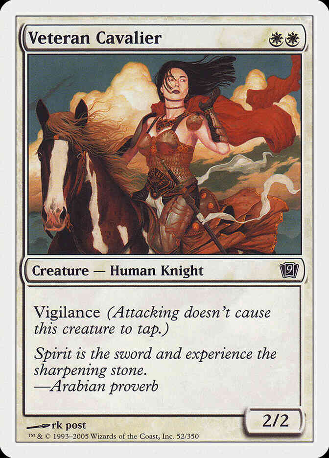 Veteran Cavalier [52] [Ninth Edition] [Non-Foil]