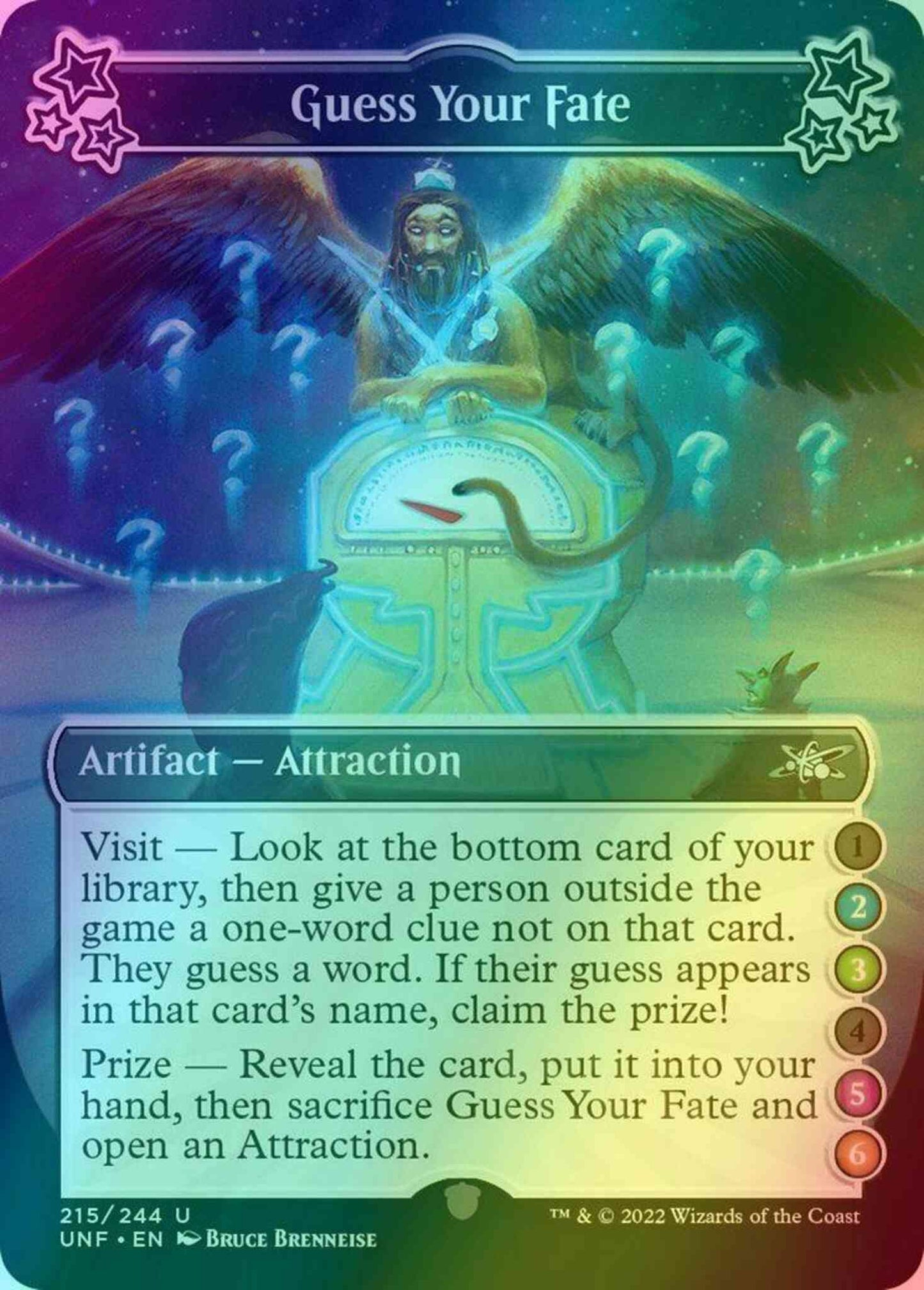 Guess Your Fate (2/3/5/6) [215b] [Borderless] [Unfinity] [Foil]