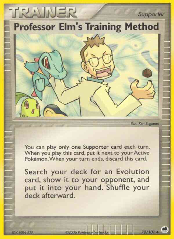 Professor Elm's Training Method - 79/101 - Uncommon [ex15-79] [Non-Holo]