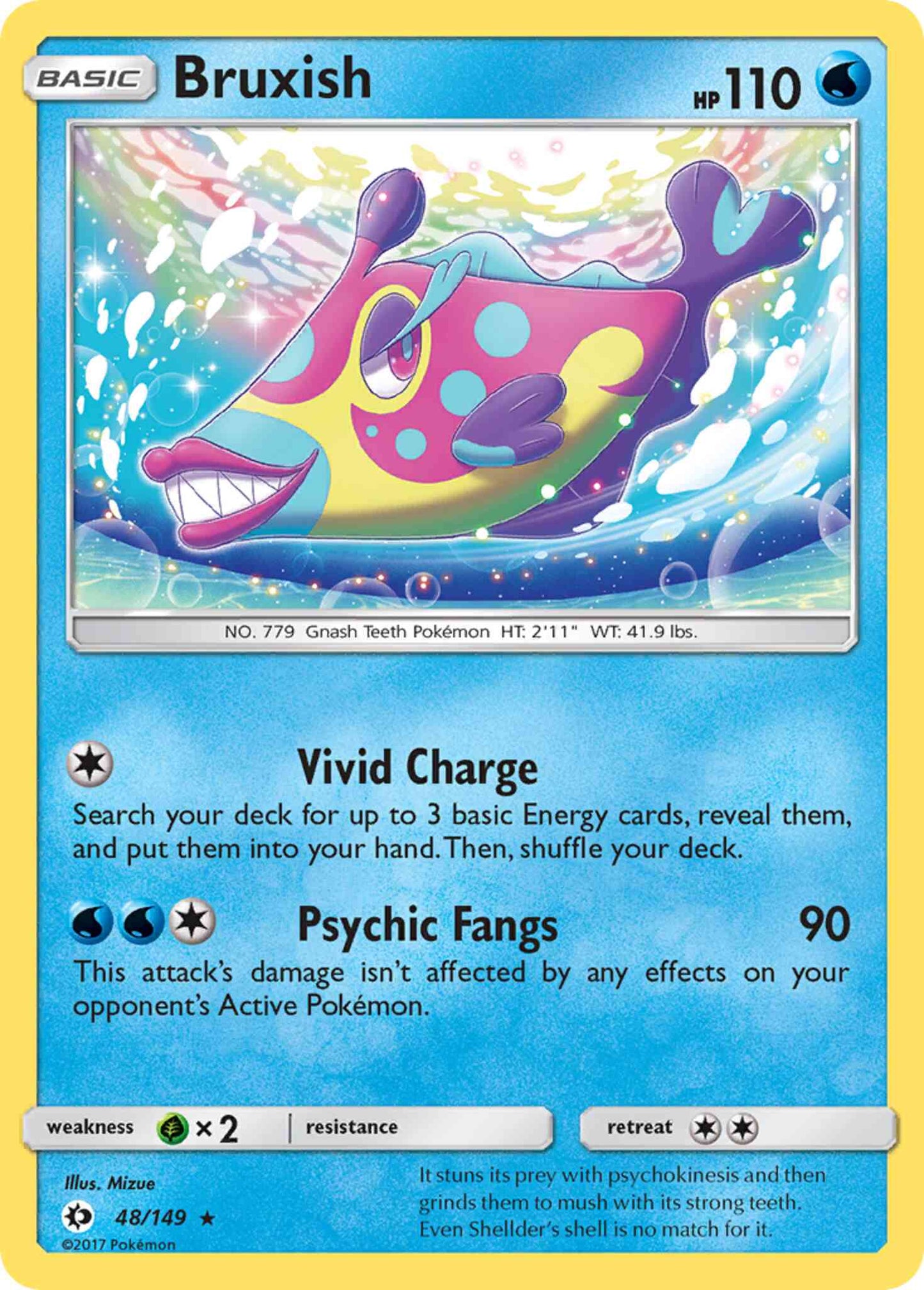 Bruxish - 48/149 - Rare [sm1-48] [Non-Holo]