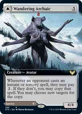 Wandering Archaic // Explore the Vastlands [286] [Extended Art] [Strixhaven: School of Mages] [Non-Foil]