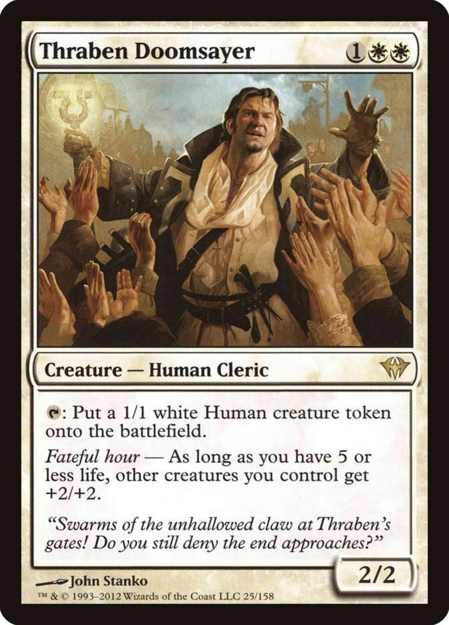 Thraben Doomsayer [25] [Dark Ascension] [Non-Foil]