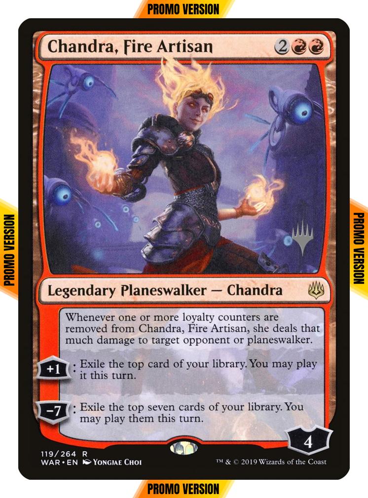 Chandra, Fire Artisan [119p] [Promo Pack] [War of the Spark Promos] [Foil]