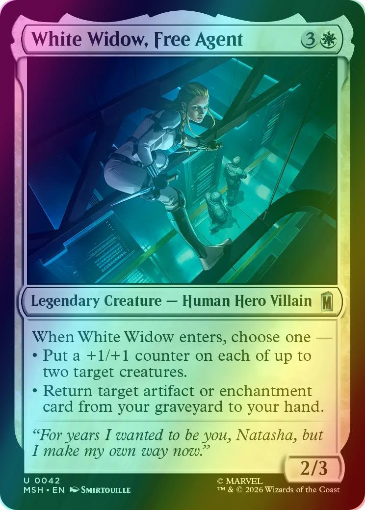 White Widow, Free Agent [42] [Marvel Super Heroes] [Foil]