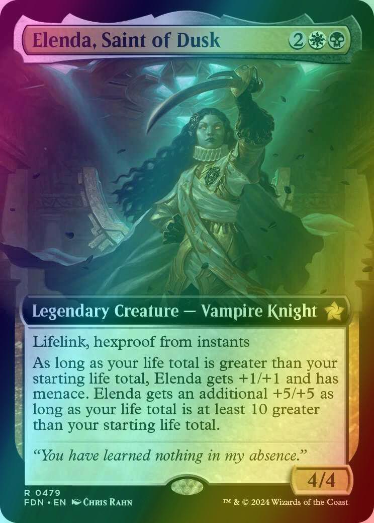 Elenda, Saint of Dusk [479] [Extended Art] [Foundations] [Foil]
