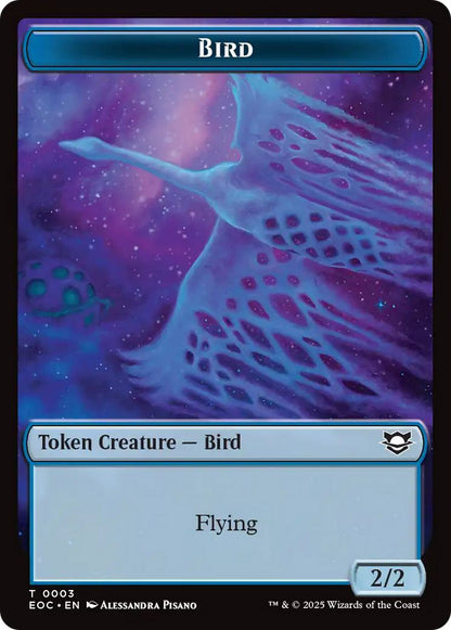 Bird Token (03) // Golem Token (12) [Edge of Eternities: Commander: Tokens] [Non-Foil]