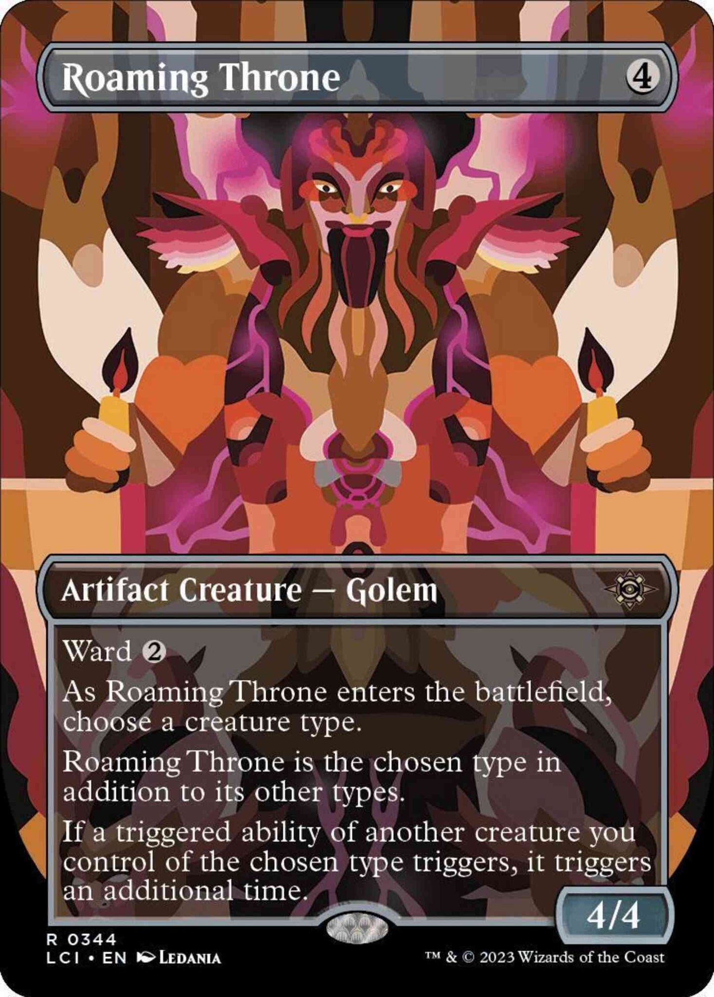 Roaming Throne [344] [Borderless] [The Lost Caverns of Ixalan] [Non-Foil]