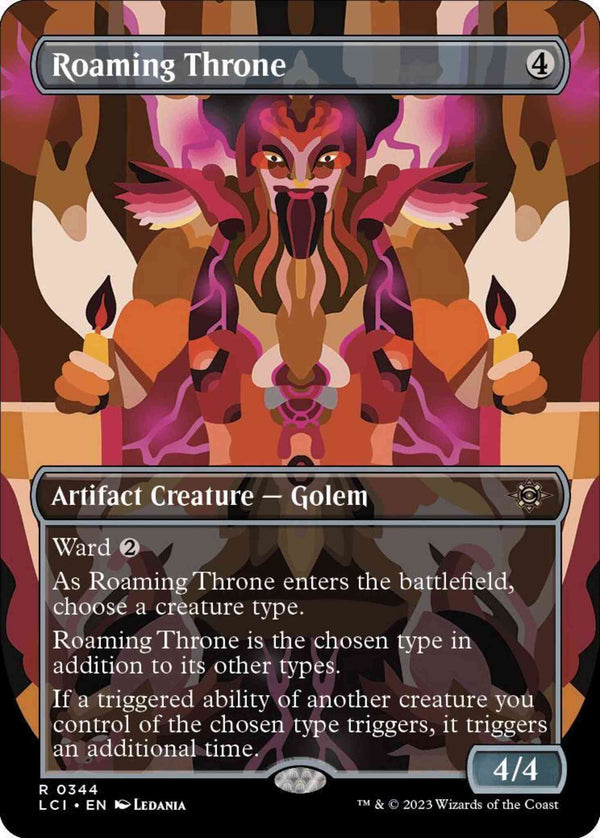 Roaming Throne [344] [Borderless] [The Lost Caverns of Ixalan] [Non-Foil]
