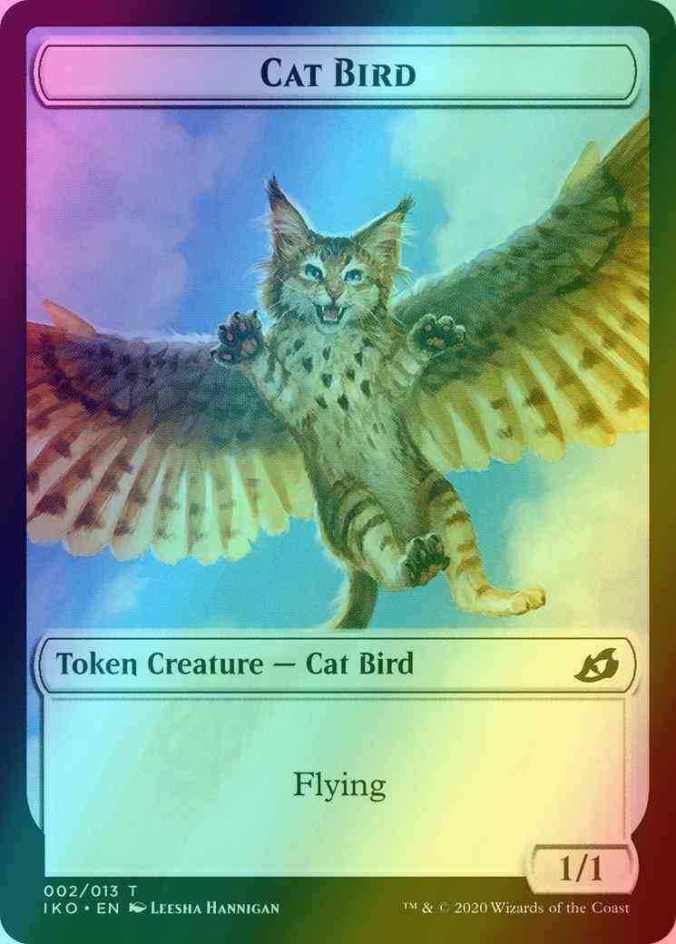Cat Bird Token (02) // Human Soldier Token (04) [Ikoria Lair of Behemoths Tokens] [Foil]