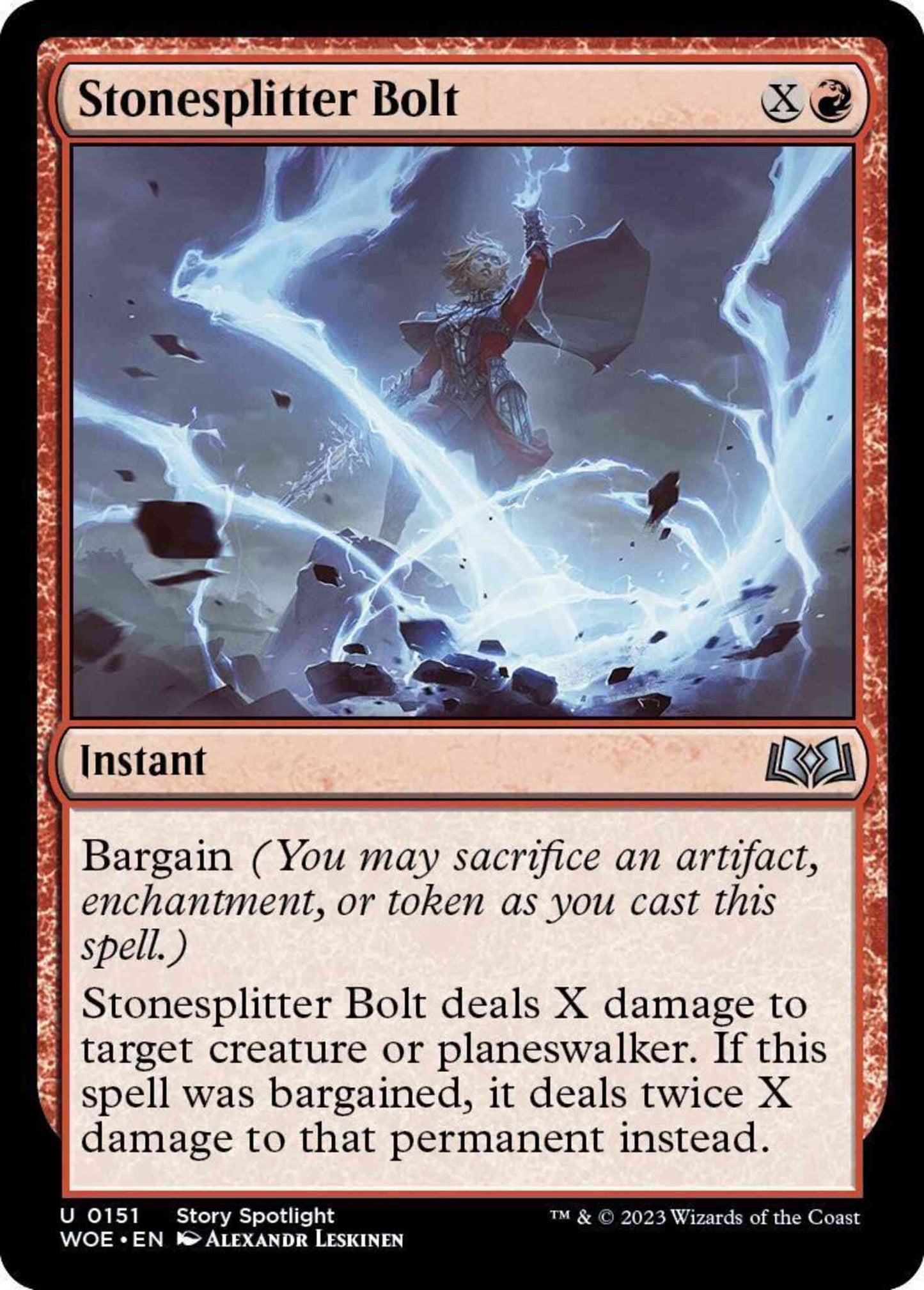 Stonesplitter Bolt [151] [Wilds of Eldraine] [Non-Foil]